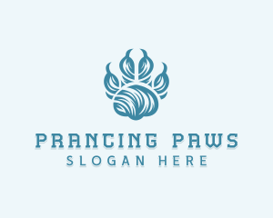 Wildlife Zoo Paw logo design