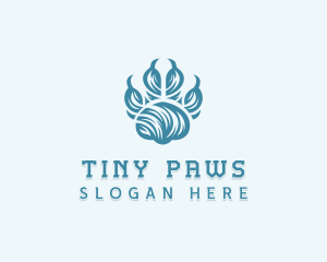 Wildlife Zoo Paw logo design