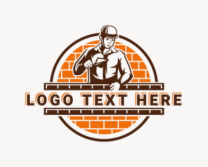 Tradesman - Handyman Paving Brick logo design