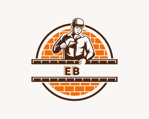 Worker - Handyman Paving Brick logo design