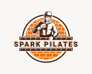 Bricklaying - Handyman Paving Brick logo design