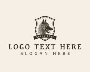 Vintage - Canine Hound Dog logo design