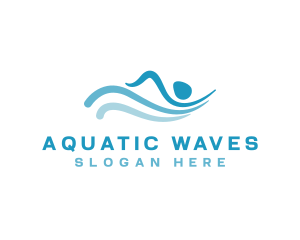 Swimming - Swimming Pool Athlete logo design