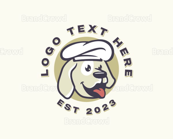 Chef Dog Animal Logo