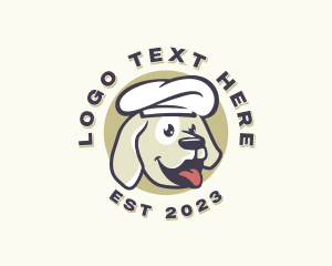 Toque Blanche - Chef Dog Animal logo design