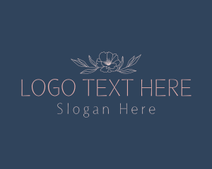 Vine - Beauty Elegant  Flower logo design