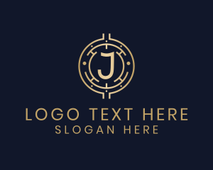 Technology - Cryptocurrency Financial Letter J logo design