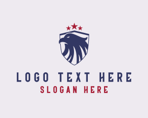 Stars And Stripes - Aviation Pilot Eagle logo design