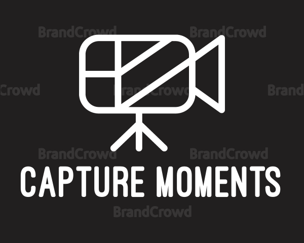 Minimalist Video Camera Logo