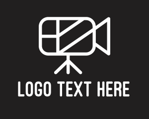 Youtuber - Minimalist Video Camera logo design