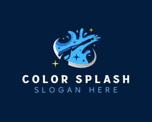 Pressure Wash Cleaning logo design