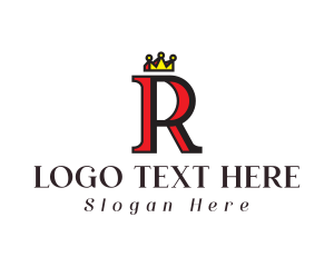 Regal Crown Letter R Logo