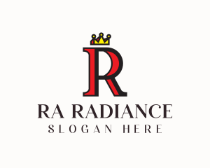 Regal Crown Letter R logo design