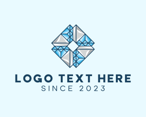 Tile - Diamond Crystal Letter O logo design