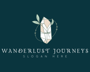 Designer - Natural Crystal Leaf logo design