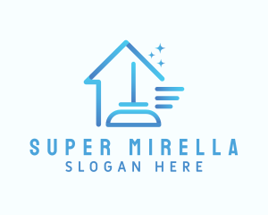 Home - Sparkle Home Cleaning Mop logo design