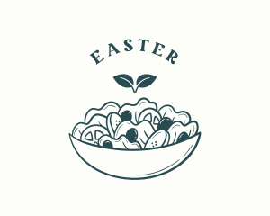 Vegan - Organic Salad Restaurant logo design