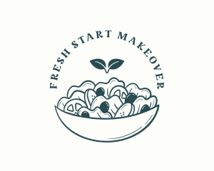 Organic Salad Restaurant logo design