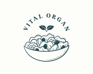 Organic Salad Restaurant logo design