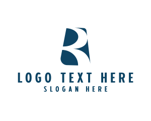 Negative Space - Generic Business Letter R logo design