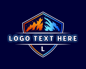 Lettermark - Hot Cold HVAC logo design