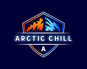 Cold - Hot Cold HVAC logo design