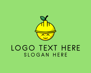 Fruity - Lemon Construction Hat logo design