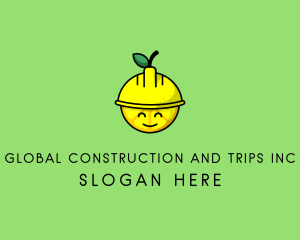 Lemon Construction Hat  logo design