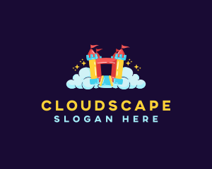 Bounce Castle Cloud logo design