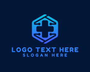 Surgeon - Tech Medical Cross logo design