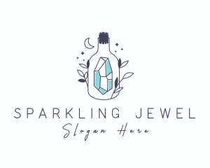 Nature Jewelry Bottle logo design