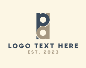 Letter Pd - Modern Minimalist Business logo design