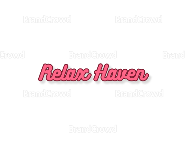 Retro Feminine Script Logo