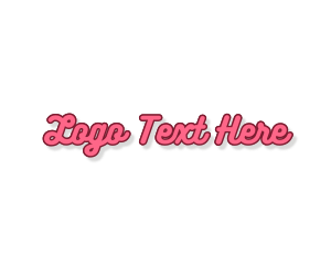 Bold - Retro Feminine Script logo design