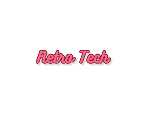 Retro Feminine Script logo design