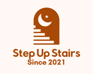 Staircase - Moon Staircase Door logo design