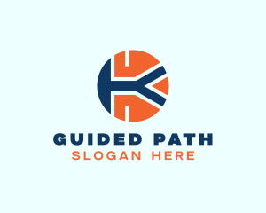 Path - Road Path Letter K logo design