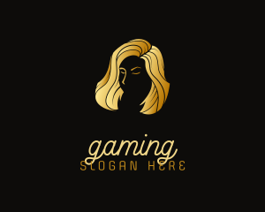 Hair - Golden Beauty Hair Stylist logo design