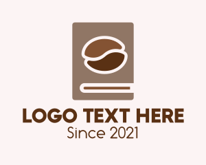 Recipe Book - Coffee Bean Book logo design