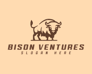 Rustic Bison Ranch logo design