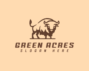 Rustic Bison Ranch logo design