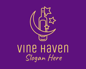 Night Wine Bar logo design