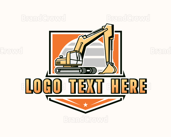 Industrial Excavator Contractor Logo