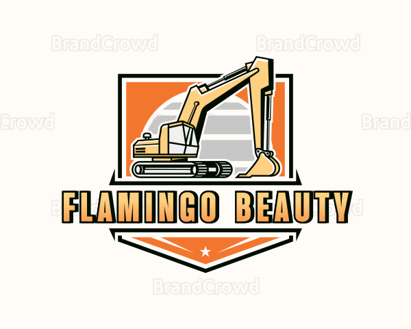 Industrial Excavator Contractor Logo