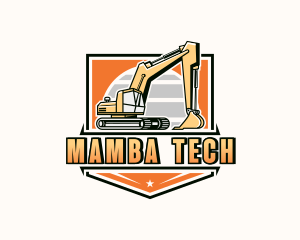 Industrial Excavator Contractor Logo