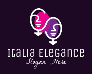 Elegant Face Mirror logo design