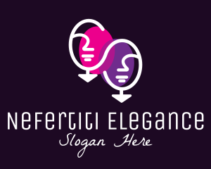 Elegant Face Mirror logo design