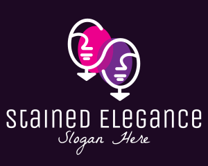 Elegant Face Mirror logo design