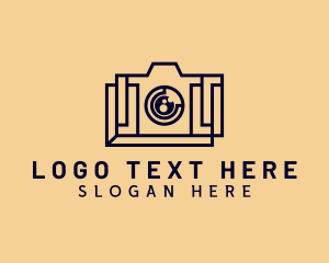 Photographer - Digital Camera Photobooth logo design