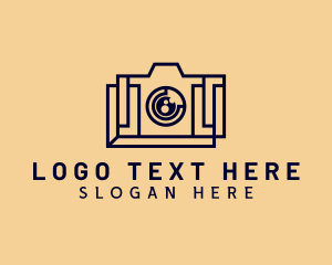 Vlogger - Digital Camera Photobooth logo design